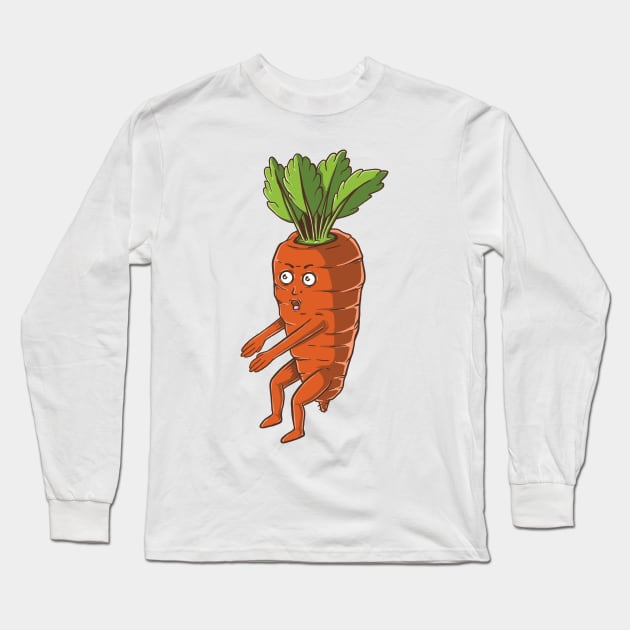 Carrot Squatting Long Sleeve T-Shirt by Perrots